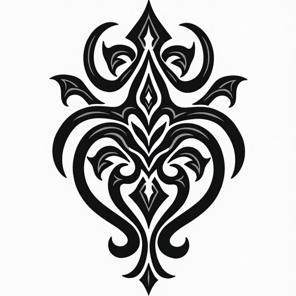 American Soldier, aquarius, feb 10, 1994in tribal tattoo style, featuring bold and black geometric shapes, curved lines, intertwine and flow seamlessly, creating a powerful and symbolic design, polynesian and maori styles - Variation 3