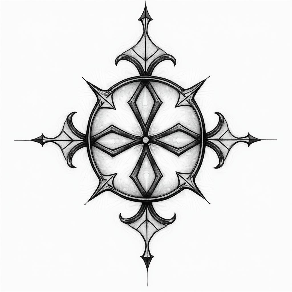 Meaningful for mother daughter, simple, religious symbol, line drawinghigly detailed tattoo