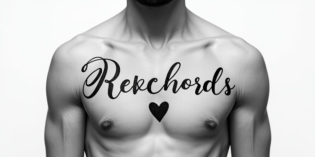 Carlyn Richardin elegant cursive calligraphy style 2d tattoo, decorate with roses, featuring a smooth and flowing handwritten script with slightly thickened strokes for a luxurious and bold appearance,  heart symbol between names,  sleek and glossy black text with shadowing, minimalist matte white background, clean and sharp edges, illuminated with soft lighting, romantic, 8k, high-quality textures with refined typography