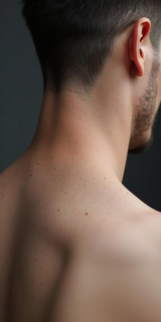 Leo zodiac sign in minimalist style tattoo, featuring simple shapes and fine lines, with minimal shading and details, tiny triangles, creating a sense of balance and harmony - Variation 4