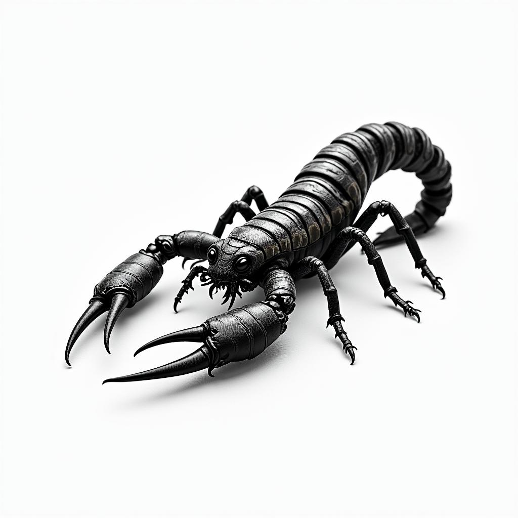 Scorpion with sharp, detailed clawshigly detailed tattoo - Variation 22