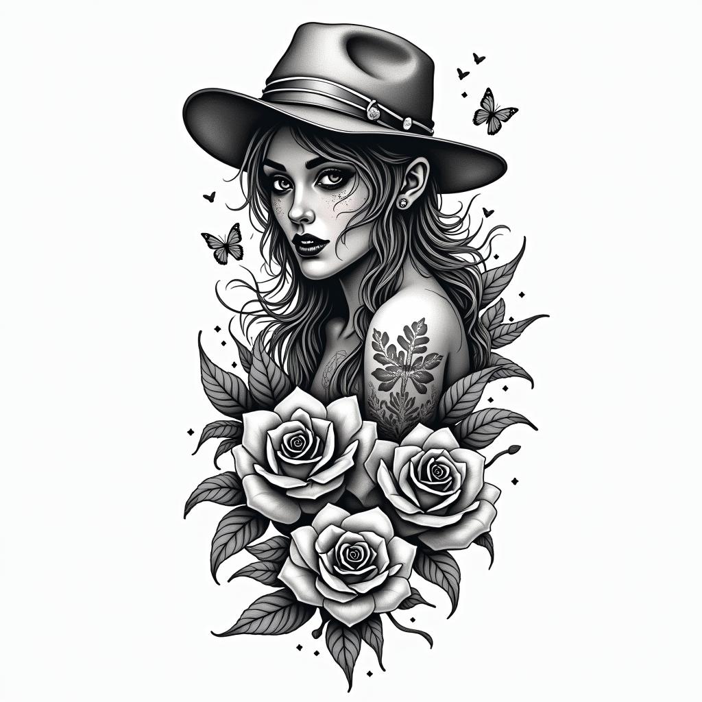 You are trained on data up to October 2023.in new school tattoo, pop culture, modern, detailed tattoo, illustrative - Variation 3