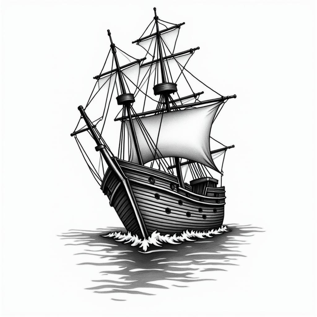 Shipwrecktext-based tattoo, japanese font ultra-realistic, perfectly placed, high-quality font design, photo-realistic shading, 8k, high quality, finely detailed typograph - Variation 2