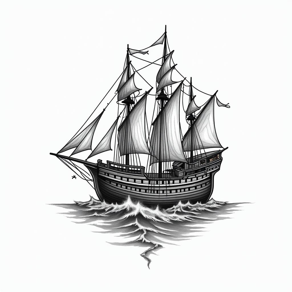 Shipwrecktext-based tattoo, japanese font ultra-realistic, perfectly placed, high-quality font design, photo-realistic shading, 8k, high quality, finely detailed typograph - Variation 4