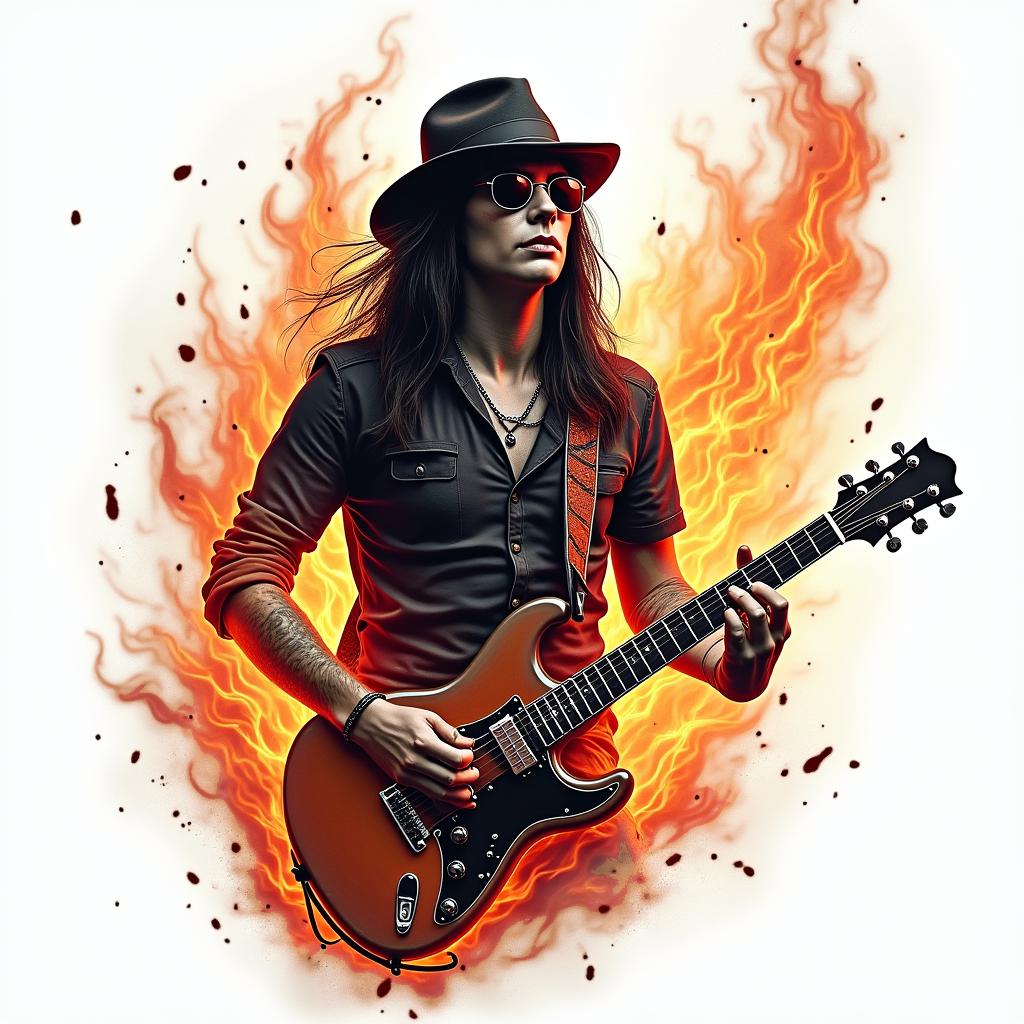 Flame Design tattoo example 5