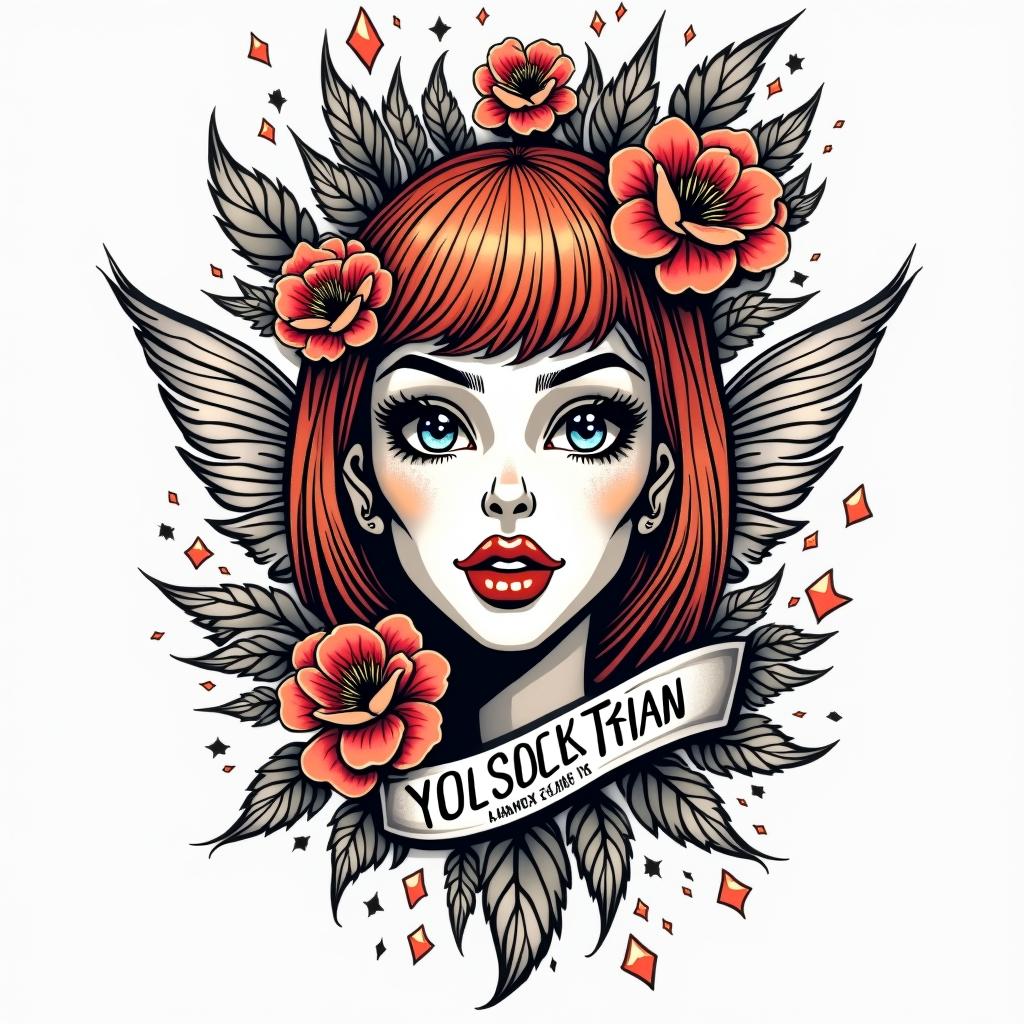 You are trained on data up to October 2023.in pop art style tattoo, featuring bold and vibrant colors, exaggerated outlines, iconic imagery, inspired by comic books and speech bubbles, comic book characters, retro pop culture - Variation 10