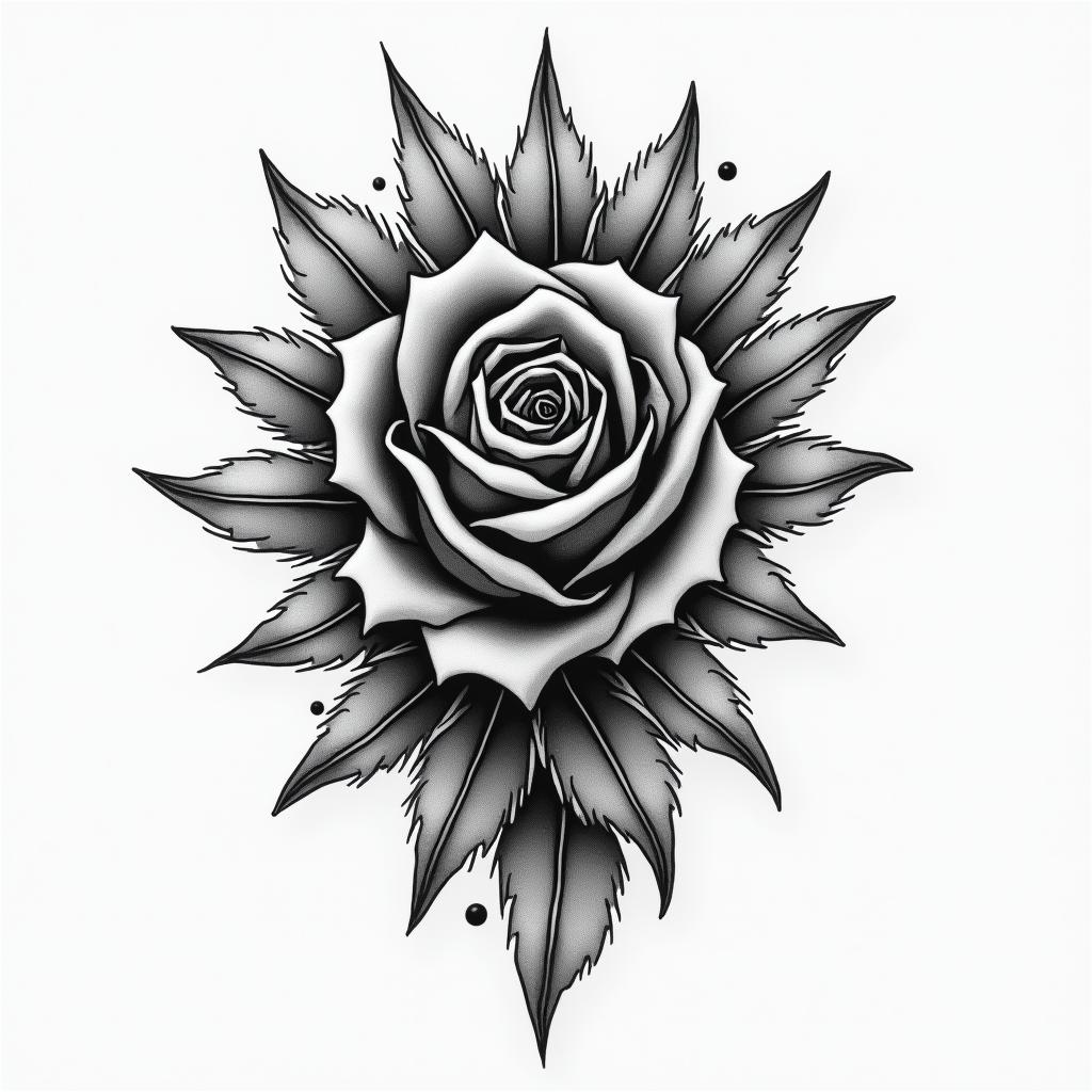 Semihigly detailed tattoo - Variation 4