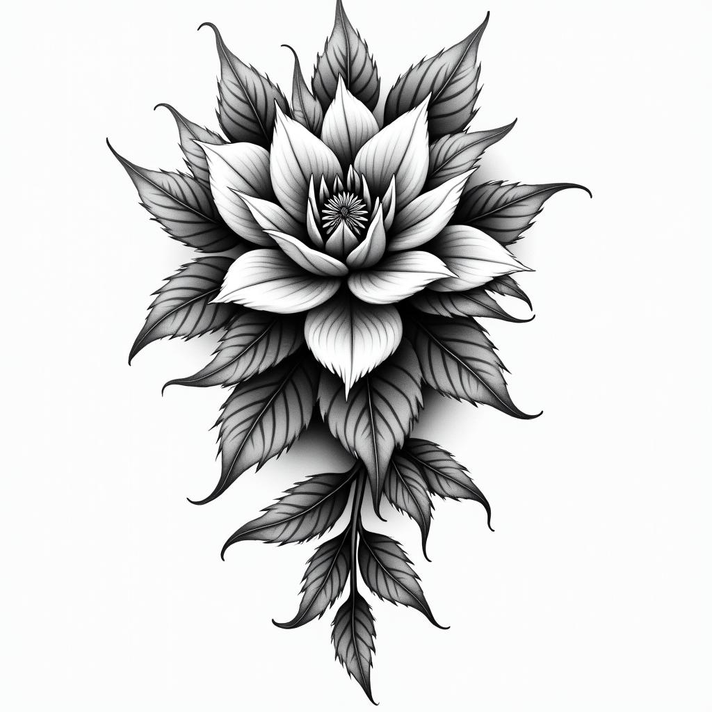 Semihigly detailed tattoo - Variation 3
