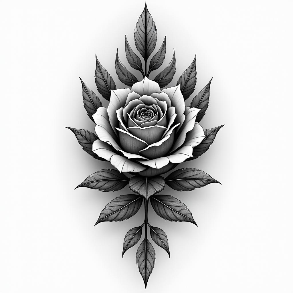 Semihigly detailed tattoo - Variation 2
