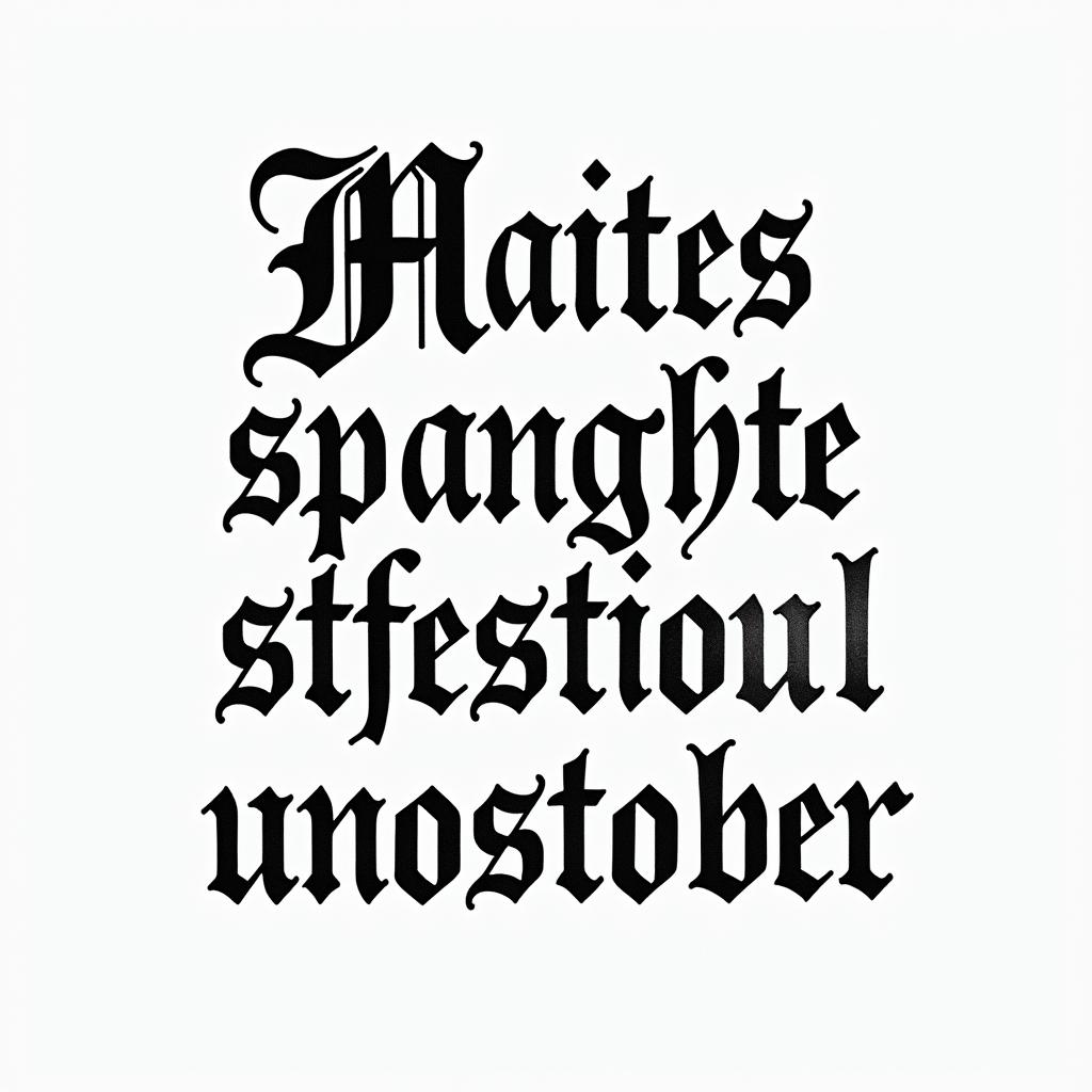 Use the dates 2001 -03-24 2003-02-06 2005-03-14 2017-02-11 2018-06-03 1986-12-30 to make many paths tattootext-based tattoo, gothic font ultra-realistic, perfectly placed, high-quality font design, photo-realistic shading, 8k, high quality, finely detailed typography - Variation 6