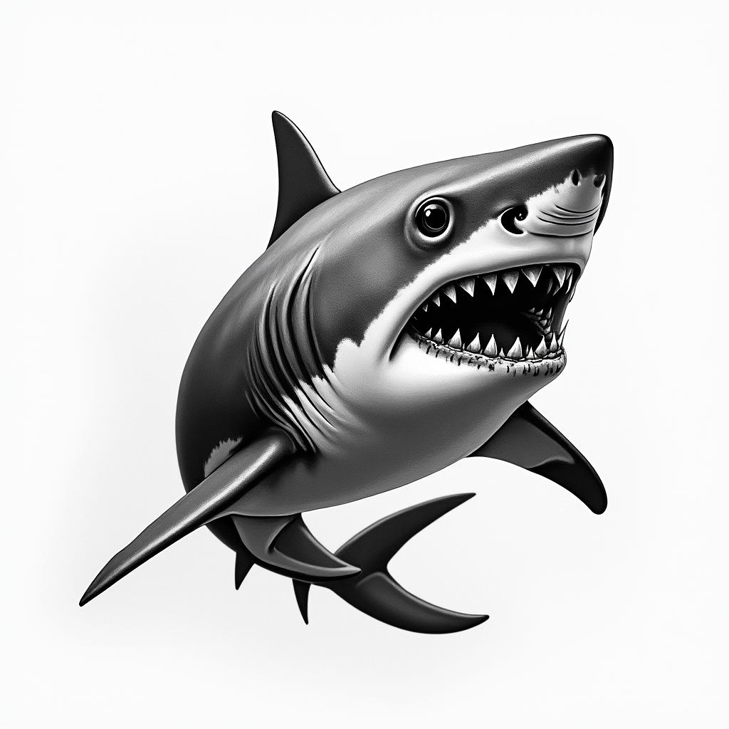 Sharkhigly detailed tattoo - Variation 4