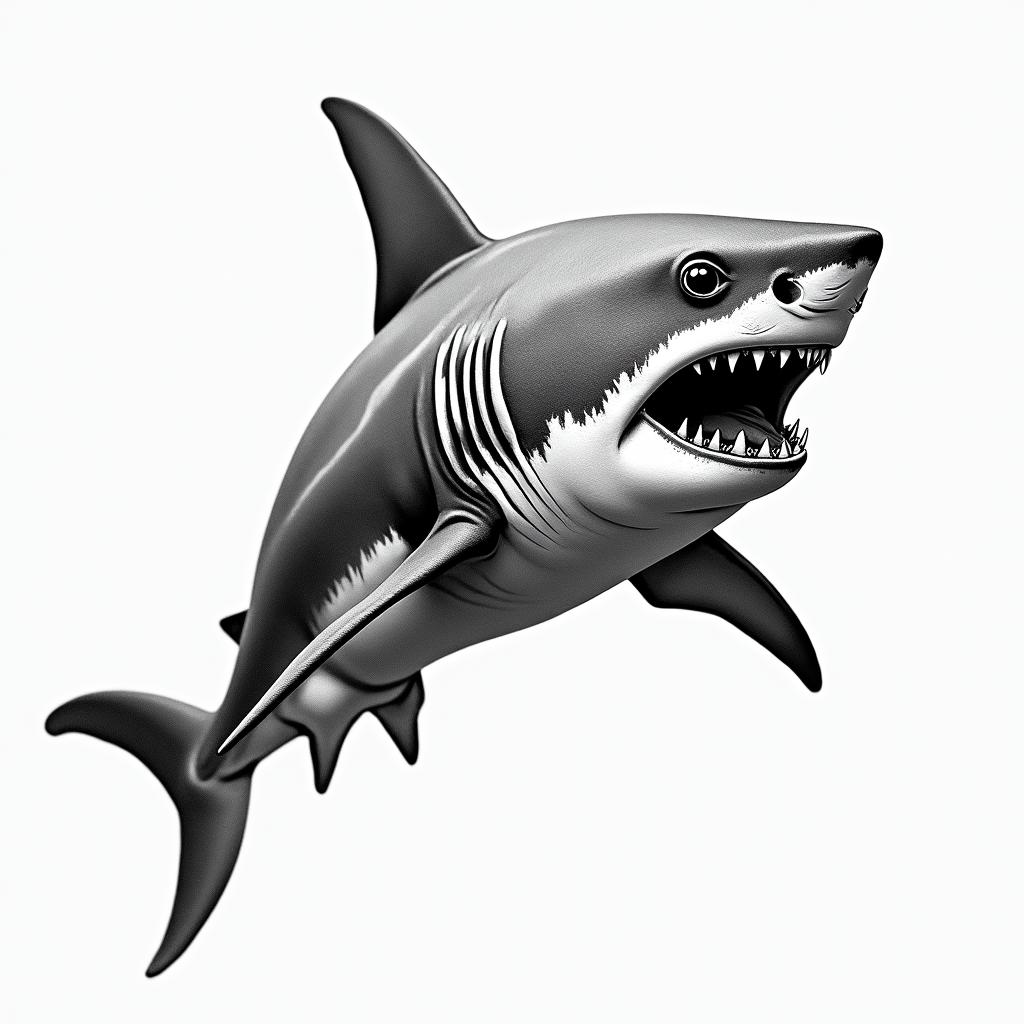 Sharkhigly detailed tattoo - Variation 3