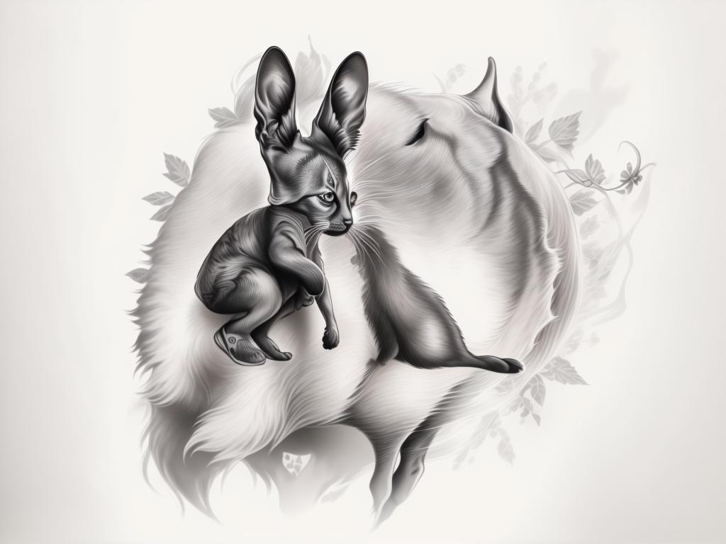 A highly detailed and lifelike composition, tattoo art, realism style, ultra-high resolution, smooth gradients and intricate textures, monochromatic black-and-gray tones, diffused soft lighting for natural depth.undefined - Variation 50