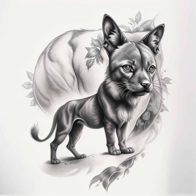 A highly detailed and lifelike composition, tattoo art, realism style, ultra-high resolution, smooth gradients and intricate textures, monochromatic black-and-gray tones, diffused soft lighting for natural depth.undefined - Variation 34