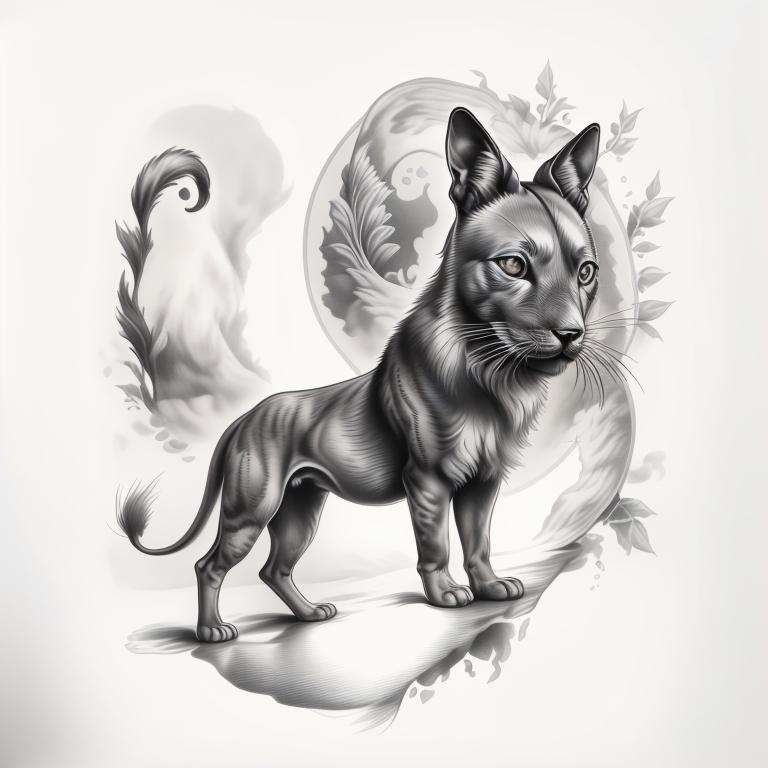 A highly detailed and lifelike composition, tattoo art, realism style, ultra-high resolution, smooth gradients and intricate textures, monochromatic black-and-gray tones, diffused soft lighting for natural depth.undefined - Variation 36