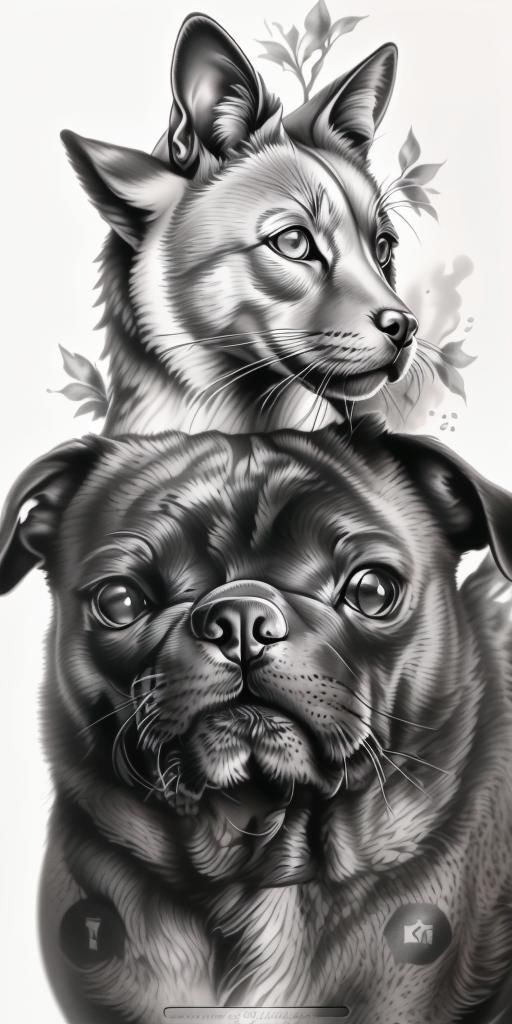 A highly detailed and lifelike composition, tattoo art, realism style, ultra-high resolution, smooth gradients and intricate textures, monochromatic black-and-gray tones, diffused soft lighting for natural depth.undefined - Variation 31