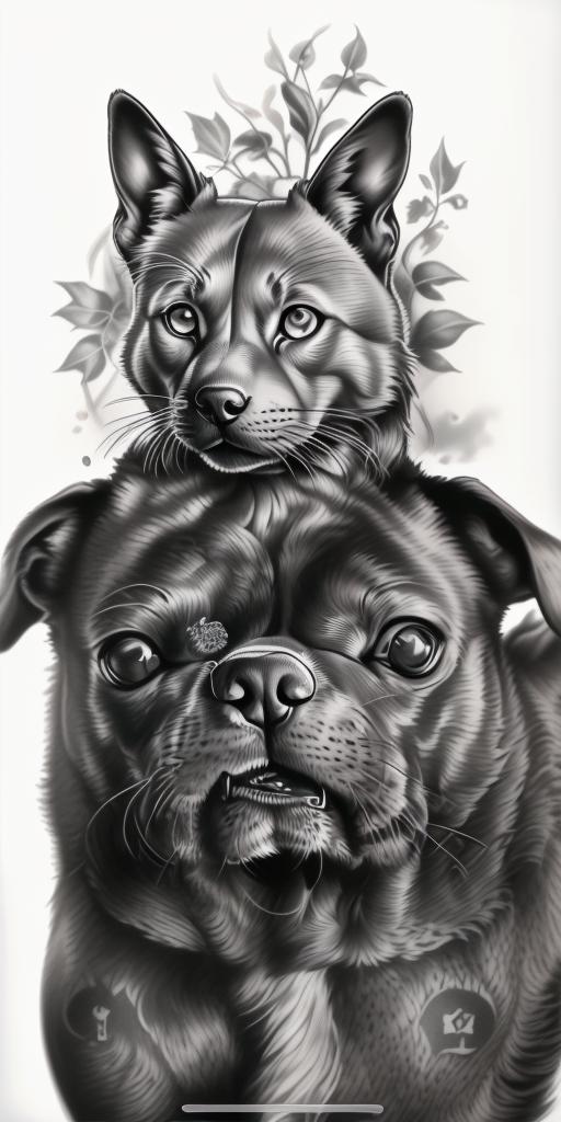 A highly detailed and lifelike composition, tattoo art, realism style, ultra-high resolution, smooth gradients and intricate textures, monochromatic black-and-gray tones, diffused soft lighting for natural depth.undefined - Variation 30