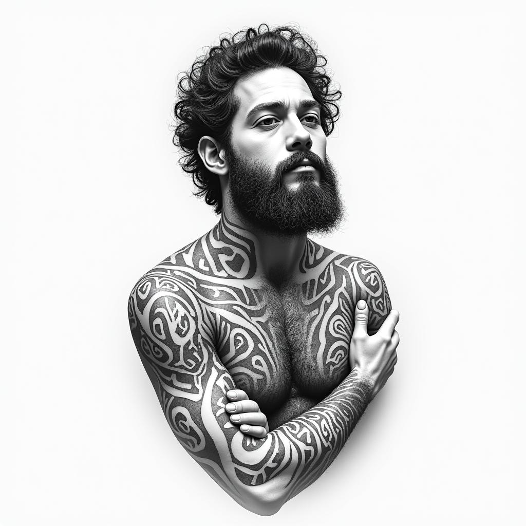 Daniel, Puerto Rico, 112890higly detailed tattoo - Variation 4