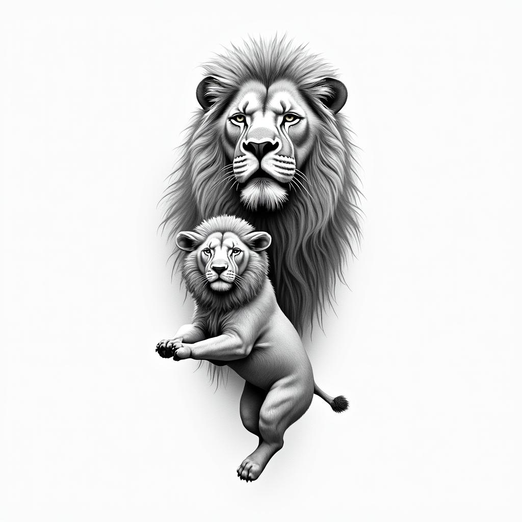 Lion tattoo design