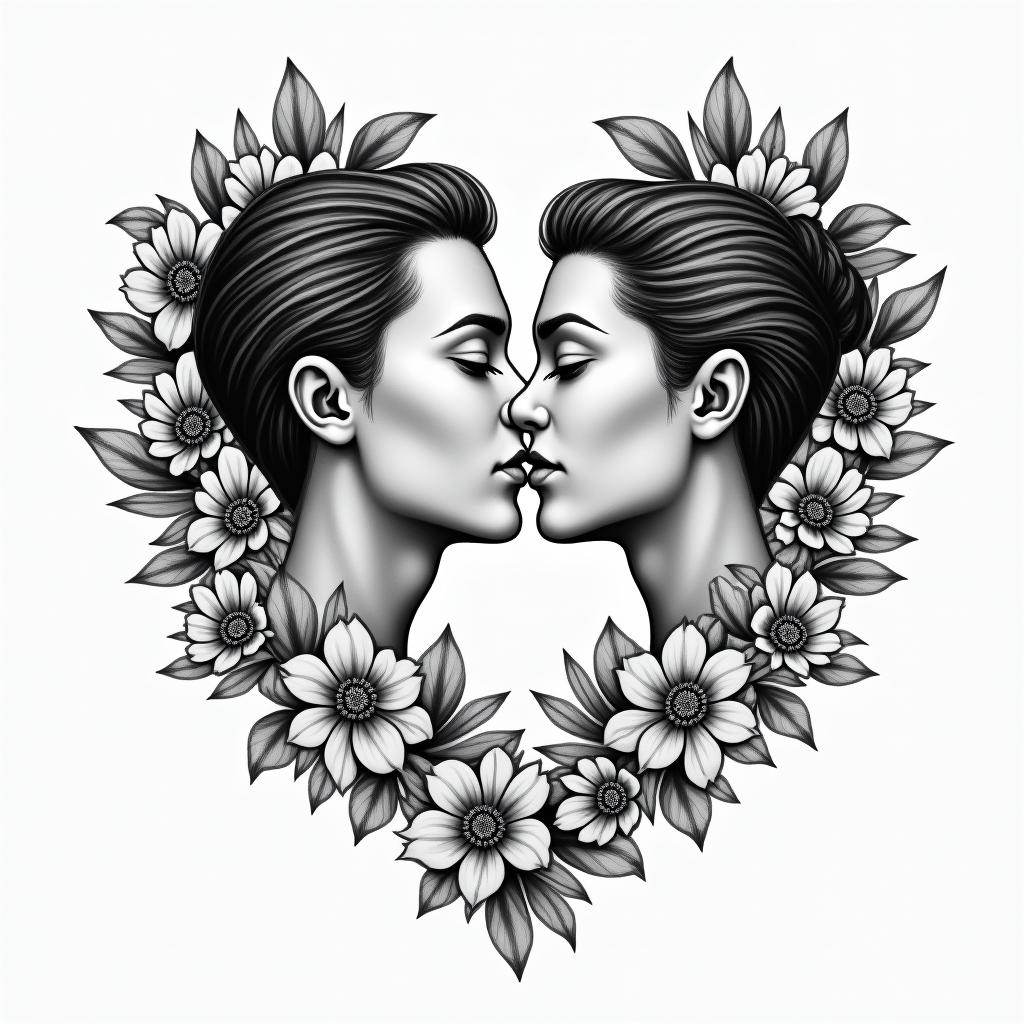 Alessio simple lovehigly detailed tattoo - Variation 3