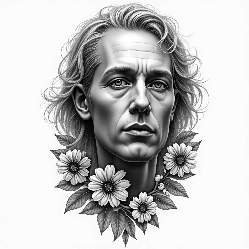 To remember a passed away memberhigly detailed tattoo - Variation 2