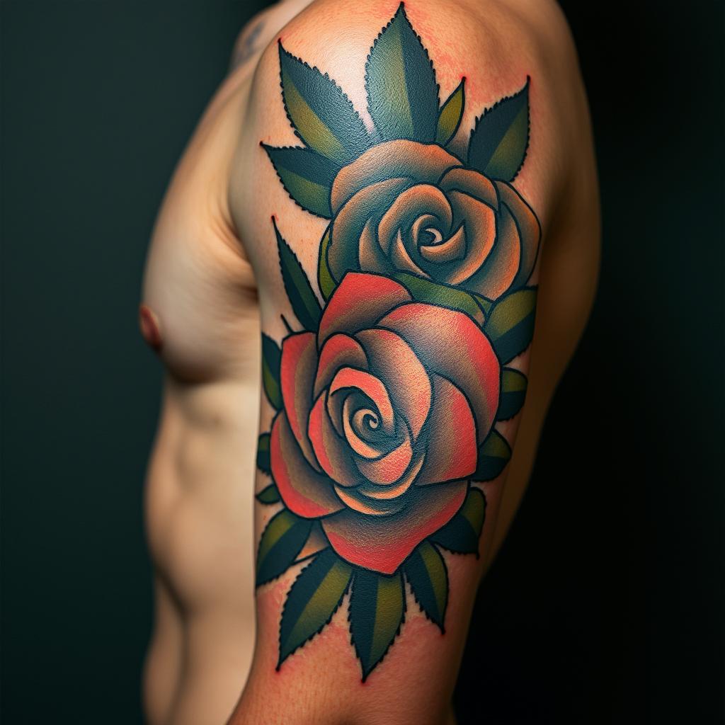 Life balancehigly detailed tattoo - Variation 4