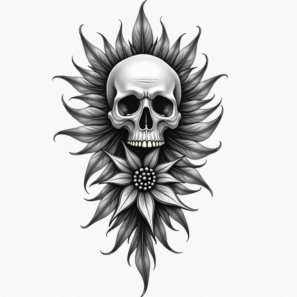 California Mexicohigly detailed tattoo - Variation 2