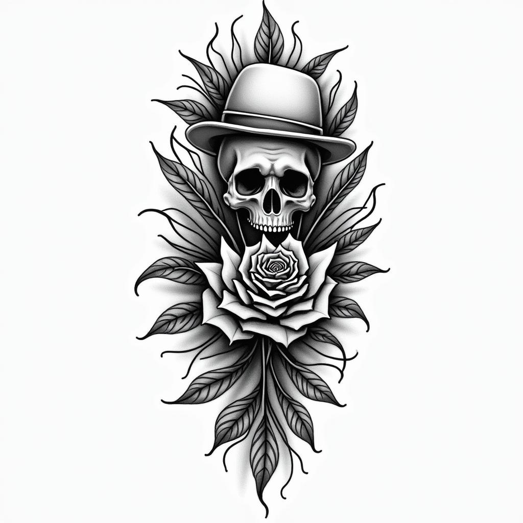California Mexicohigly detailed tattoo - Variation 3