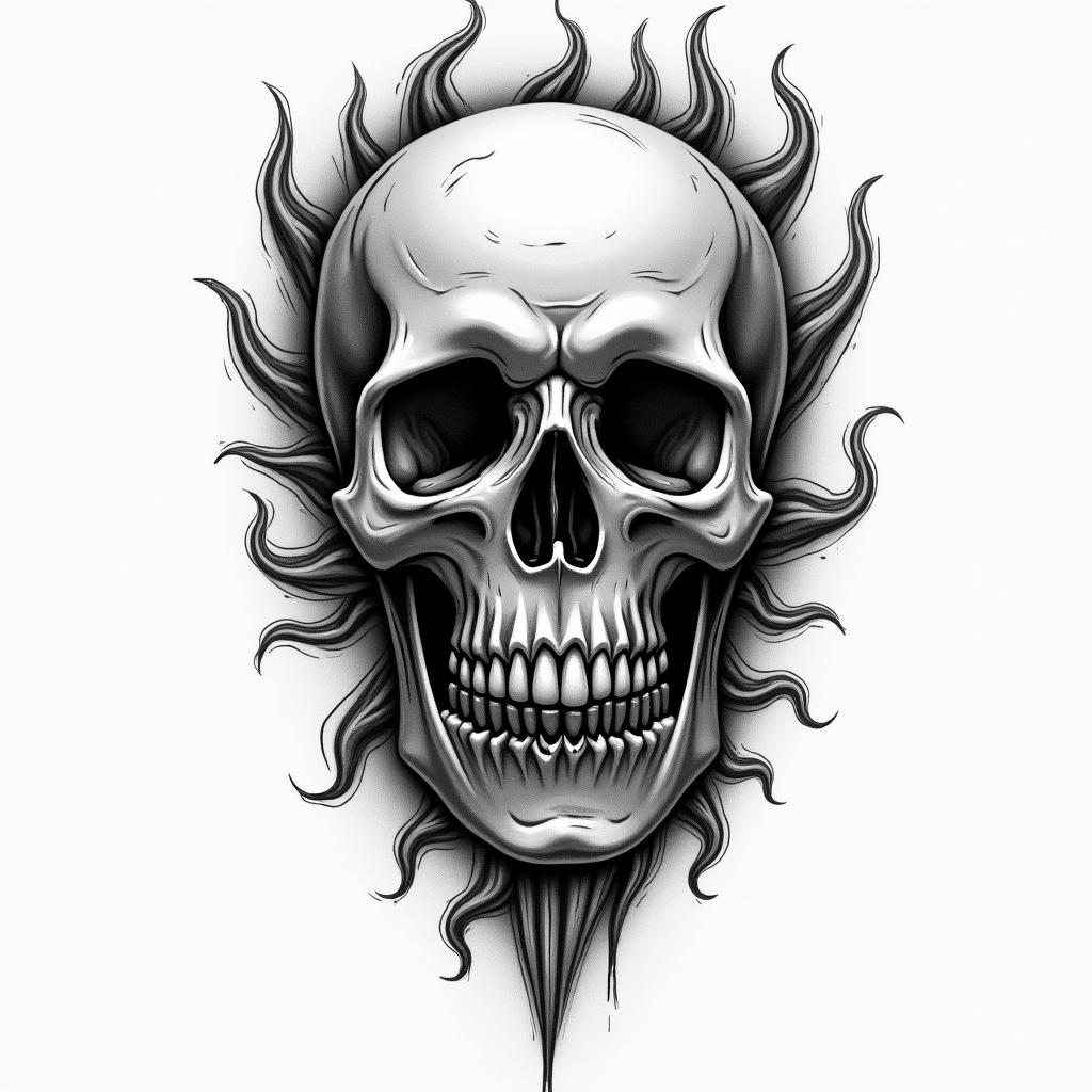 Detroithigly detailed tattoo - Variation 7