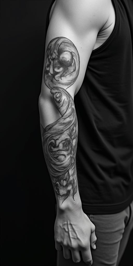 3 brothers love and loyalhigly detailed tattoo - Variation 3