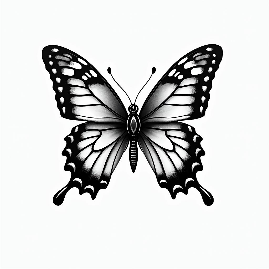 Butterfly tattoo design