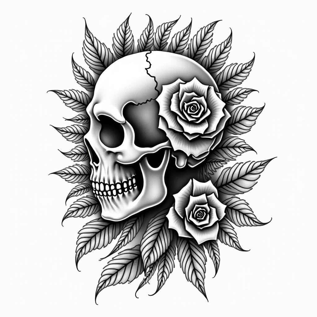 Paris Rome pisain authentic tattoo style, incorporating traditional modifications, bold black outlines, solid color fills, featuring classic authentic elements - Variation 3