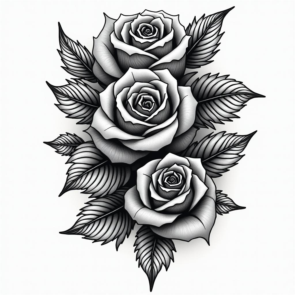 Paris Rome pisain authentic tattoo style, incorporating traditional modifications, bold black outlines, solid color fills, featuring classic authentic elements - Variation 2