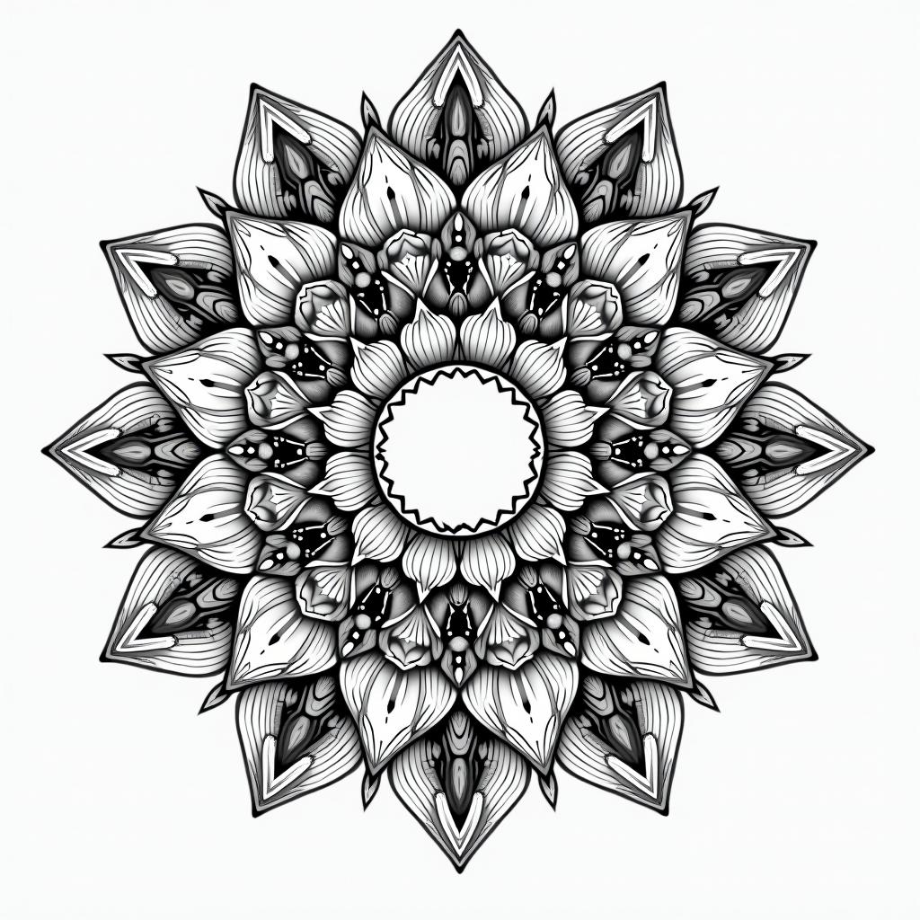 A girl lost in the world trying to find herself and holding on tight loosing herself to heroin use poppy flowers as she's falling in love with the man she wants to spend the rest of her life within dotwork style tattoo, complex mandala patterns, interlocking geometric shapes with sharp symmetry, clean lines, sharp angles - Variation 3