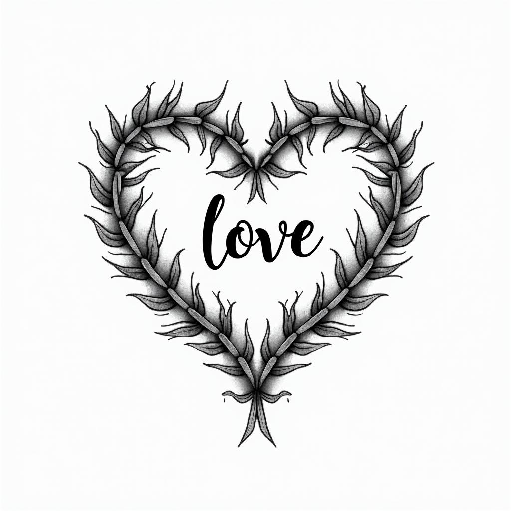 Infinite love to metext-based tattoo, japanese font ultra-realistic, perfectly placed, high-quality font design, photo-realistic shading, 8k, high quality, finely detailed typograph - Variation 3