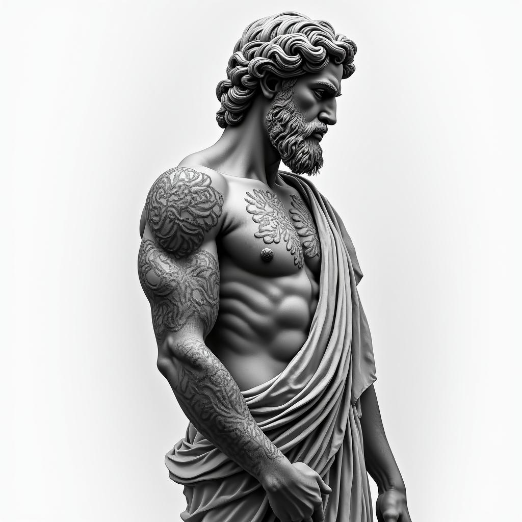 Upper arm Greek god
realismin realism tattoo style, featuring a highly detailed, lifelike, capturing every detail, photorealistic, ultra realistic, intricate shading, smooth and sharp, - Variation 3