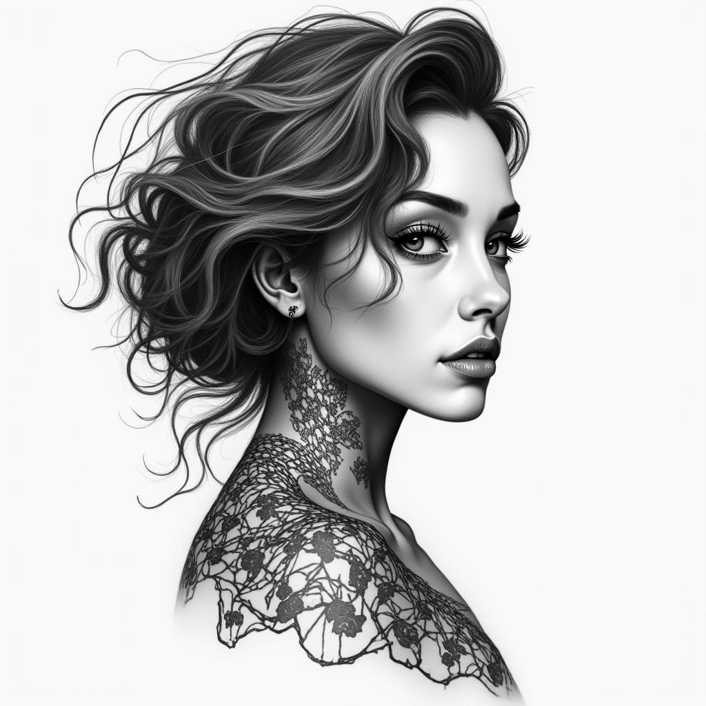 Mary jane solis ,aquarius,birthday 2/12/1988, birth place Davao City Philippineshigly detailed tattoo - Variation 6