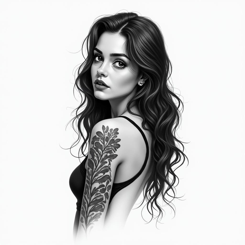 Mary jane solis ,aquarius,birthday 2/12/1988, birth place Davao City Philippineshigly detailed tattoo - Variation 5