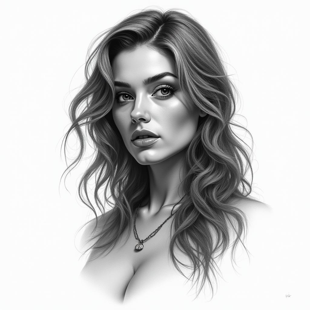 You are trained on data up to October 2023.in portrait tattoo style, featuring a highly realistic and detailed depiction  - Variation 4