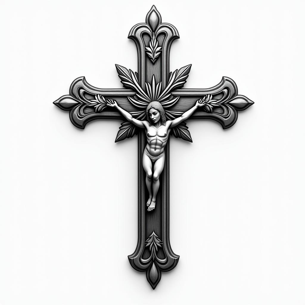 Crosshigly detailed tattoo - Variation 2