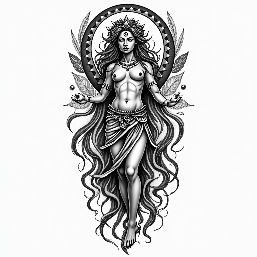 Librain authentic tattoo style, incorporating traditional modifications, bold black outlines, solid color fills, featuring classic authentic elements - Variation 4