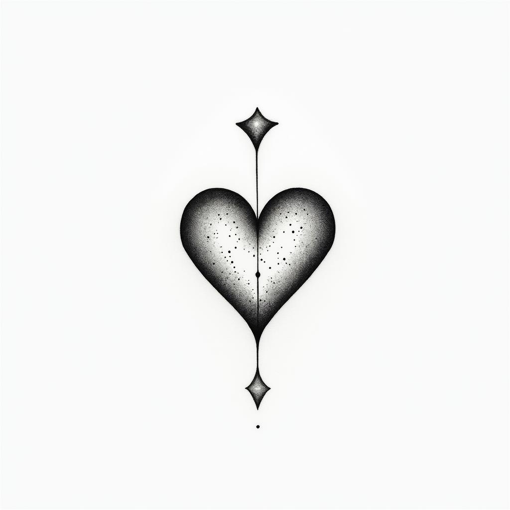 Opa role model with years 1943/1968 Sofia my heartin minimalist style tattoo, featuring simple shapes and fine lines, with minimal shading and details, tiny triangles, creating a sense of balance and harmony