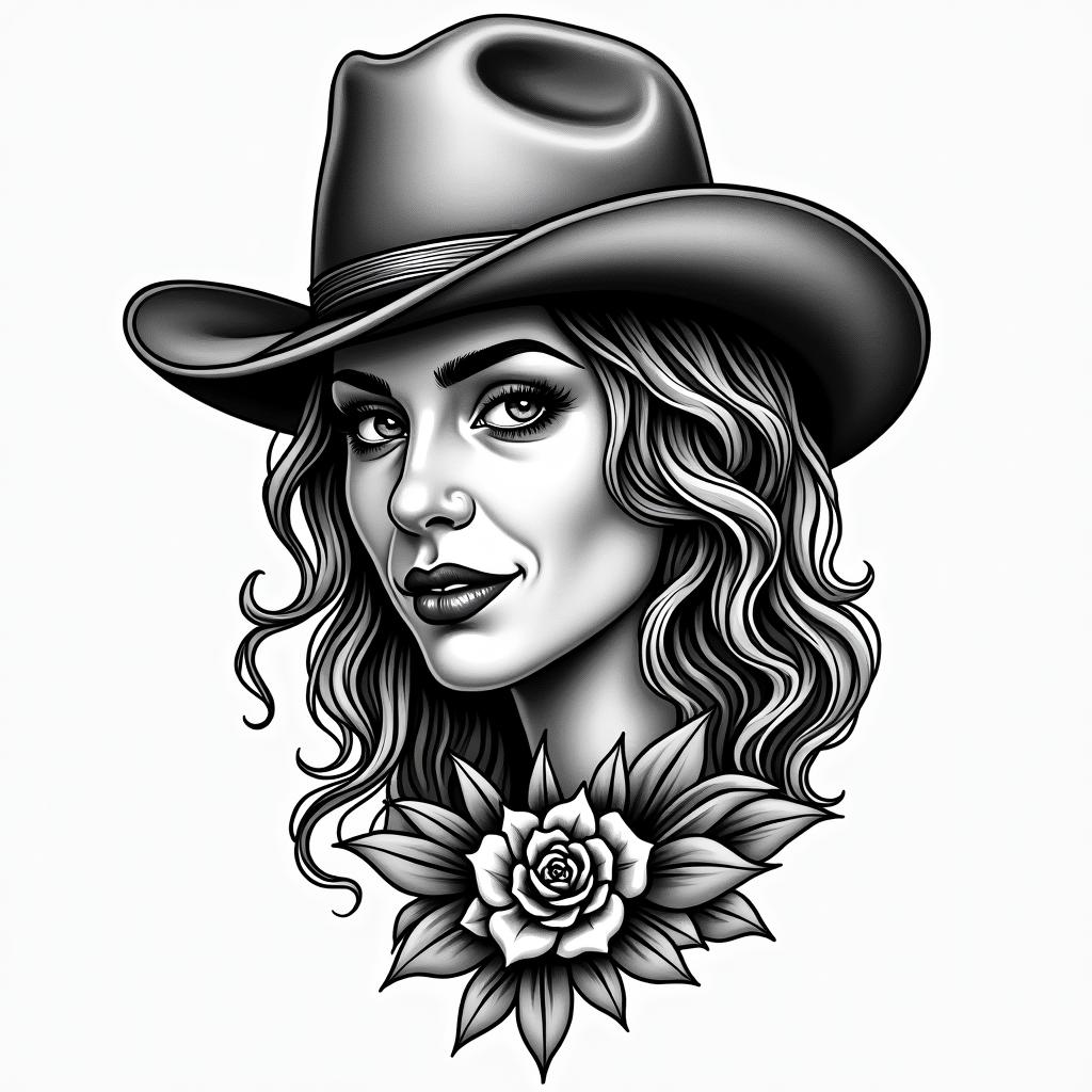 Leo mom from Texasin authentic tattoo style, incorporating traditional modifications, bold black outlines, solid color fills, featuring classic authentic elements - Variation 2