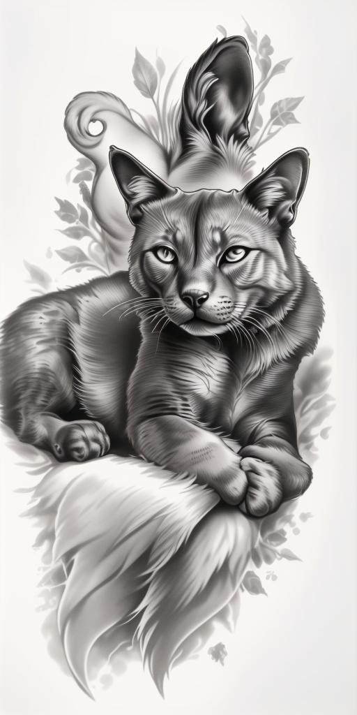 A highly detailed and lifelike composition, tattoo art, realism style, ultra-high resolution, smooth gradients and intricate textures, monochromatic black-and-gray tones, diffused soft lighting for natural depth.undefined - Variation 25