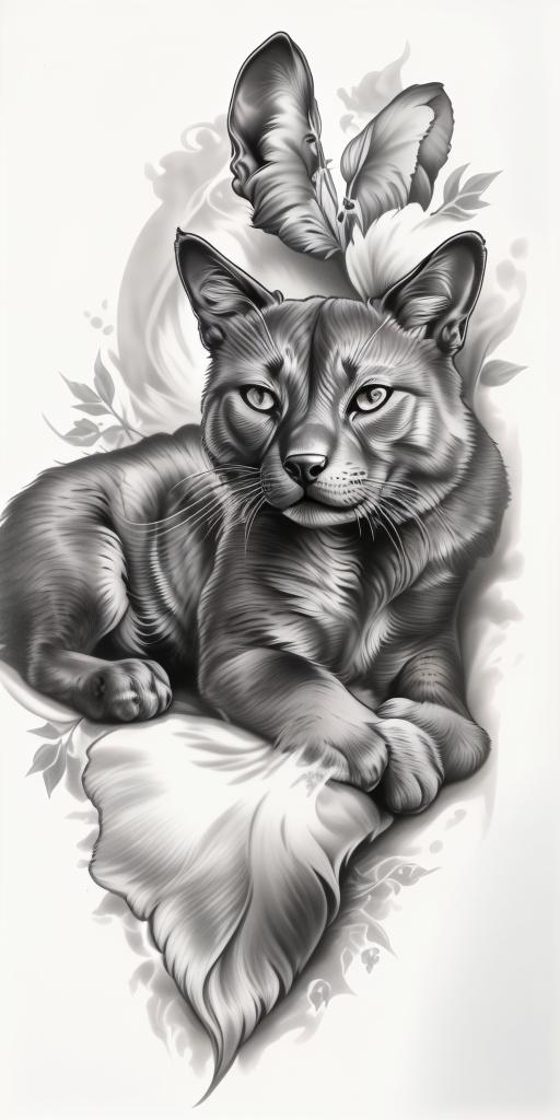A highly detailed and lifelike composition, tattoo art, realism style, ultra-high resolution, smooth gradients and intricate textures, monochromatic black-and-gray tones, diffused soft lighting for natural depth.undefined - Variation 26