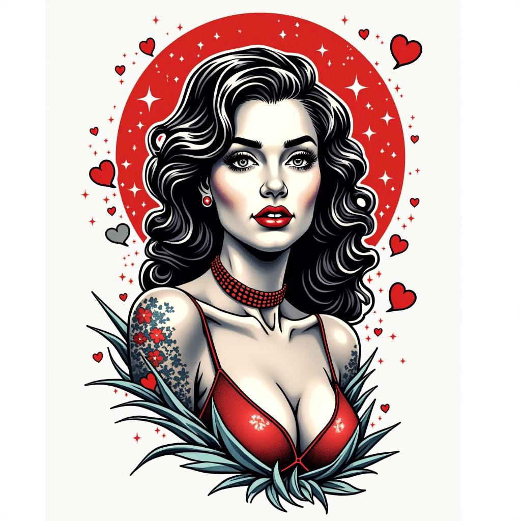 Neo-Traditional tattoo example 4