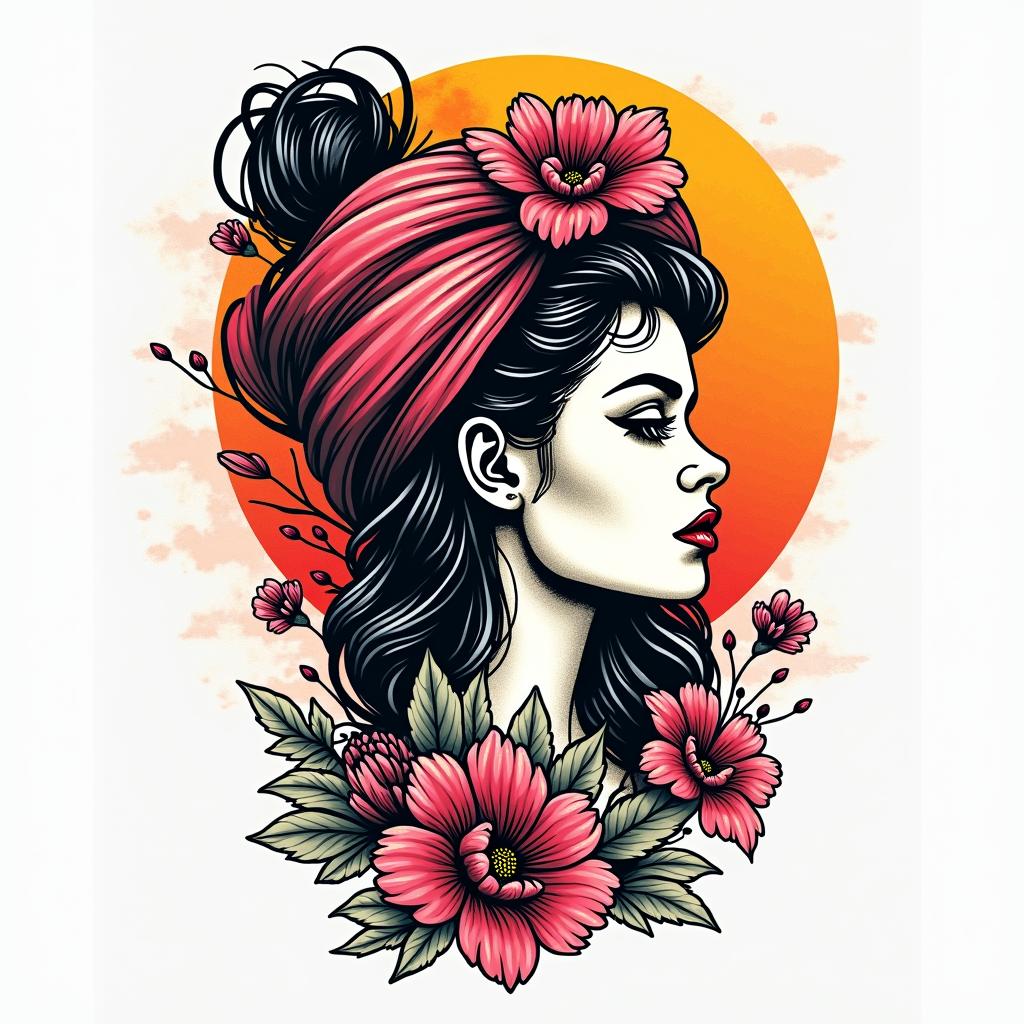 Neo-Traditional tattoo example 2