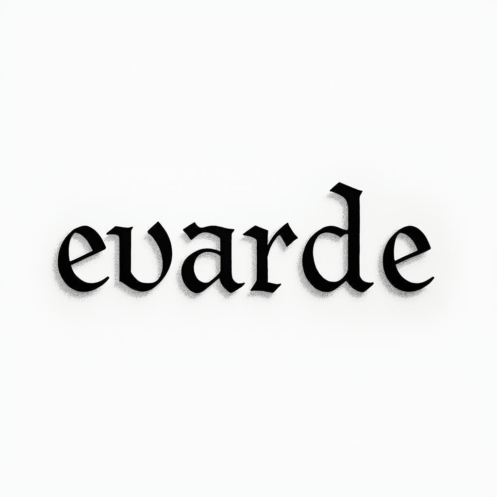 Errolminimalist text-based tattoo, Monospace font ultra-realistic, perfectly placed, high-quality font design, photo-realistic shading, 8k, high quality, finely detailed typograph - Variation 3