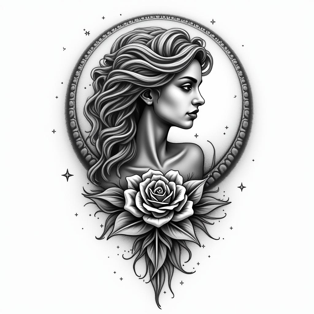 Geminihigly detailed tattoo - Variation 2