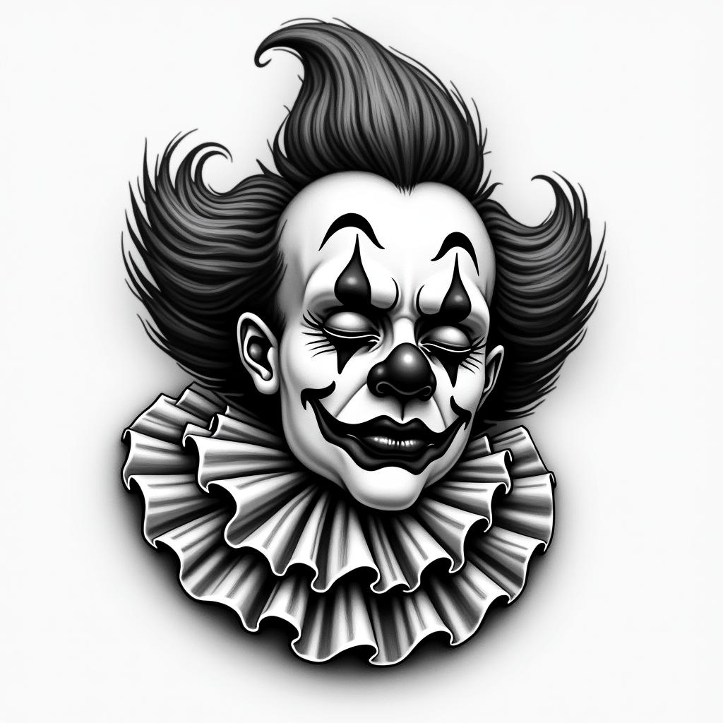 Clown version 
Sleeping Mexicanhigly detailed tattoo